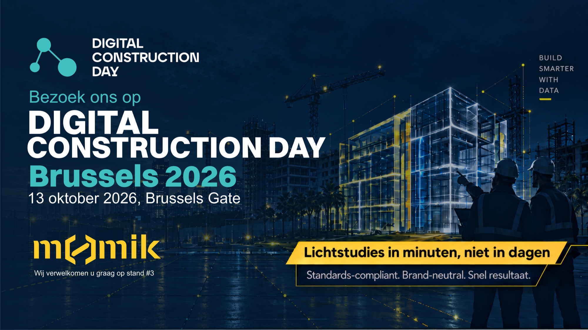 Momik at Digital Construction Day, Brussels 2026 — 13 October 2026, Brussels Gate, stand #3